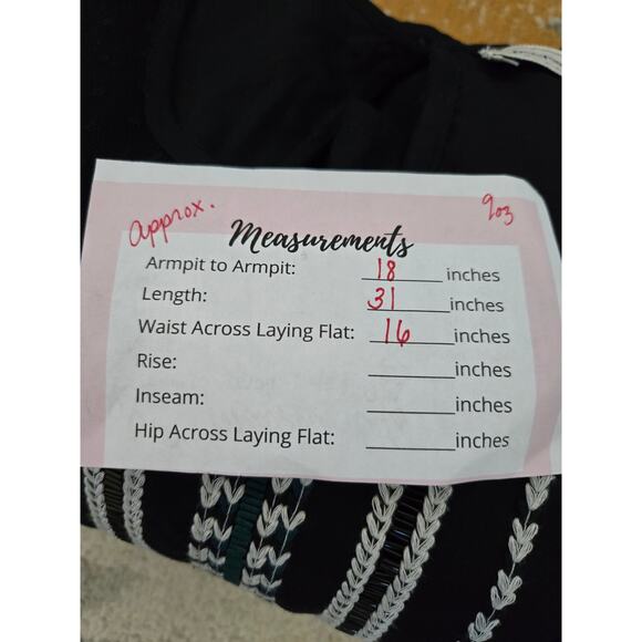 Abercrombie and Fitch Black Nordic Embroidered Dress Size Small - Picture 11 of 11